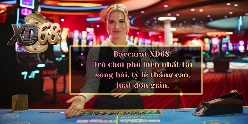 Baccarat XD68 dealer thật tỷ lệ trả thưởng cao