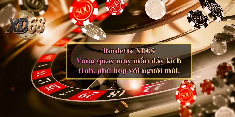 Roulette trực tuyến tại casino XD68